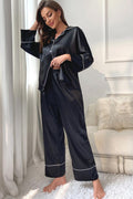 Contrast Piping Pajama Set - Your Second Look
