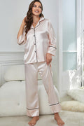 Contrast Piping Pajama Set - Your Second Look