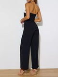 Contrast Tube Wide Leg Jumpsuit - Your Second Look