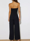 Contrast Tube Wide Leg Jumpsuit - Your Second Look