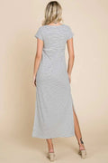 Culture Code Full Size Striped Twisted Detail Dress - Your Second Look