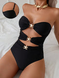 Cutout Sweetheart Neck One - Piece Swimwear - Your Second Look