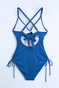 Cutout V - Neck Spaghetti Strap One - Piece Swimwear - Your Second Look