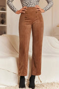 Decorative Button Straight Leg Pants - Your Second Look
