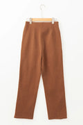 Decorative Button Straight Leg Pants - Your Second Look