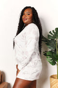 Double Take Floral Long Sleeve Top and Shorts Loungewear Set - Your Second Look