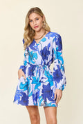 Double Take Full Size Floral Long Sleeve Romper with Pockets - Your Second Look