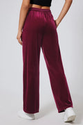 Drawstring Elastic Waist Straight Leg Pants - Your Second Look