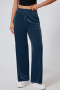Drawstring Elastic Waist Straight Leg Pants - Your Second Look