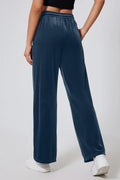 Drawstring Elastic Waist Straight Leg Pants - Your Second Look
