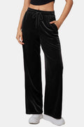 Drawstring Elastic Waist Straight Leg Pants - Your Second Look