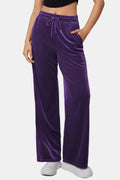 Drawstring Elastic Waist Straight Leg Pants - Your Second Look