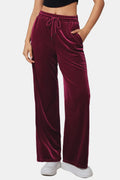 Drawstring Elastic Waist Straight Leg Pants - Your Second Look