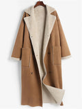 Drop Shoulder Sherpa Longline Coat - Your Second Look