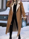 Drop Shoulder Sherpa Longline Coat - Your Second Look