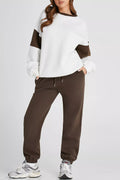 Drop Shoulder Sweatshirt and Joggers Set - Your Second Look