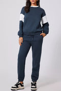 Drop Shoulder Sweatshirt and Joggers Set - Your Second Look