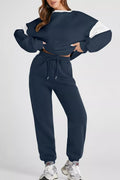 Drop Shoulder Sweatshirt and Joggers Set - Your Second Look