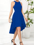 Elegant High - Low Hem Sleeveless Dress - Your Second Look
