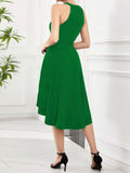 Elegant High - Low Hem Sleeveless Dress - Your Second Look