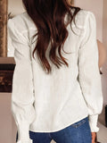 Embroidered Long Sleeve Blouse - Your Second Look
