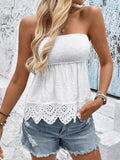 Eyelet Smocked Tube Top - Your Second Look