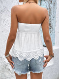 Eyelet Smocked Tube Top - Your Second Look