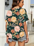 Floral Flounce Sleeve Blouse - Your Second Look