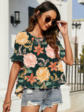 Floral Flounce Sleeve Blouse - Your Second Look