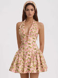 Floral Halter Neck Mini Dress - Your Second Look