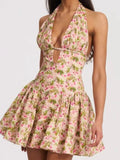 Floral Halter Neck Mini Dress - Your Second Look