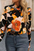 Floral Mock Neck Blouse - Your Second Look