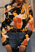 Floral Mock Neck Blouse - Your Second Look