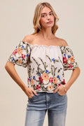 Floral Off The Shoulder Blouse - Your Second Look
