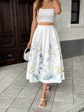 Floral Print Midi Skirt - Your Second Look