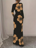 Floral Print One Shoulder Maxi Dress - Your Second Look