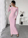 Floral Print One Shoulder Maxi Dress - Your Second Look