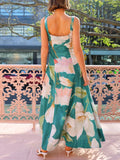 Floral Square Neck Maxi Dress - Your Second Look