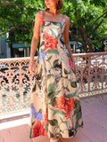Floral Square Neck Maxi Dress - Your Second Look