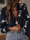 Flower Button Up Long Sleeve Shirt - Your Second Look