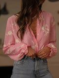 Flower Button Up Long Sleeve Shirt - Your Second Look