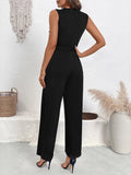 Flower Sleeveless Wide Leg Jumpsuit - Your Second Look