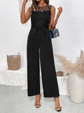 Flower Sleeveless Wide Leg Jumpsuit - Your Second Look