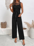 Flower Sleeveless Wide Leg Jumpsuit - Your Second Look