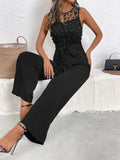 Flower Sleeveless Wide Leg Jumpsuit - Your Second Look