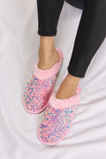 Forever Link Sequin Plush Round Toe Slippers - Your Second Look