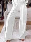 Full Size Cozy V - Neck Top and Pants Set Plus Size - Your Second Look