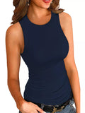 Full Size Ribbed Round Neck Tank Plus Size - Your Second Look