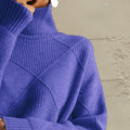 Geometric Turtleneck Sweater - Your Second Look