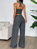 Halter Neck Cami and Pants Set - Your Second Look